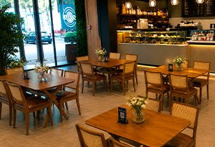 Cafeterias e banquetas